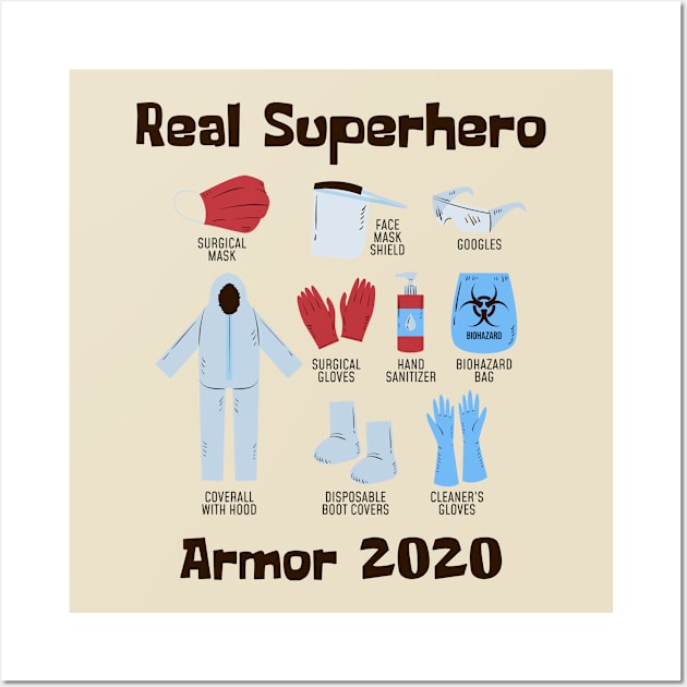 real superhero armor 2020 Wall Art by salimax